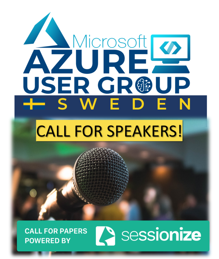 Call for speakers - Azure User Group Sweden