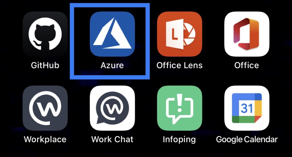 azure mobile app on iphone